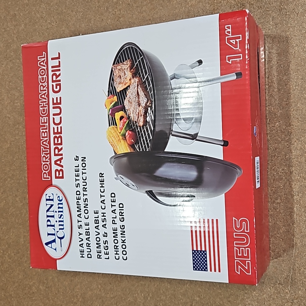 Alpine Cuisine Portable Charcoal Grill!!!